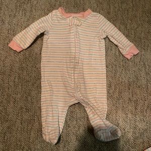 (15for$10) baby girl footed sleeper